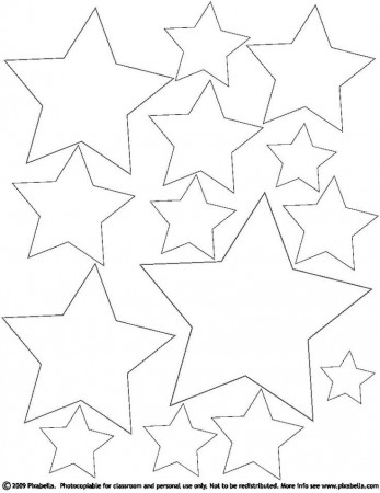printable stars color page - Clip Art Library