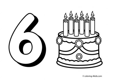 6 numbers coloring pages for kids, printable free digits coloring books |  Cute coloring pages, Coloring pages, Alphabet coloring pages
