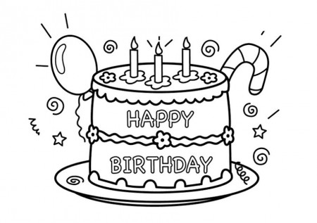 14 Happy Birthday Colouring Pages for Spreading Birthday Cheer!