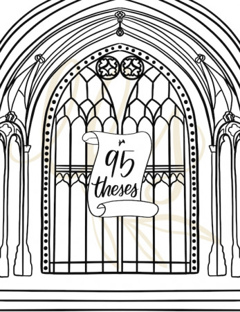 Reformation Day Printable Coloring Pages Reformed Theology - Etsy