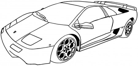 Sports car / Tuning #61 (Transportation) – Printable coloring pages