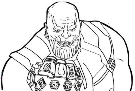 Free Thanos Coloring Pages for Kids - Get Coloring Page