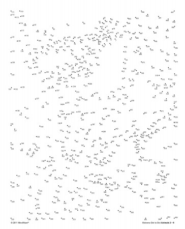 Try out a page from MindWare's Extreme Dot to Dot Animals 2 book.  Description from pinterest.com. I sear… | Dot to dot printables, Hard dot  to dot, Connect the dots
