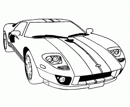 Supercar Ford Gt Coloring Pages | Free Online Cars Coloring Pages For Kids  | Cars coloring pages, Race car coloring pages, Coloring pages for boys