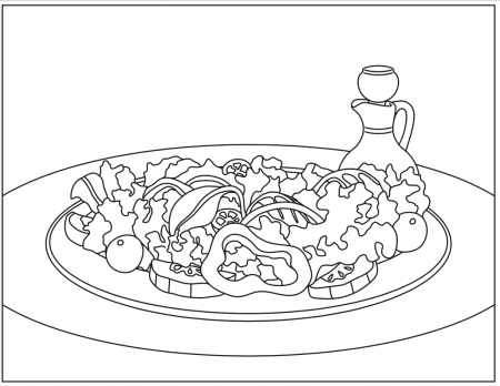 Summer Salad Coloring Page ...news.nutritioneducationstore.com
