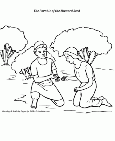 The Parable of The Mustard Seed Coloring pages - The Parables of ...