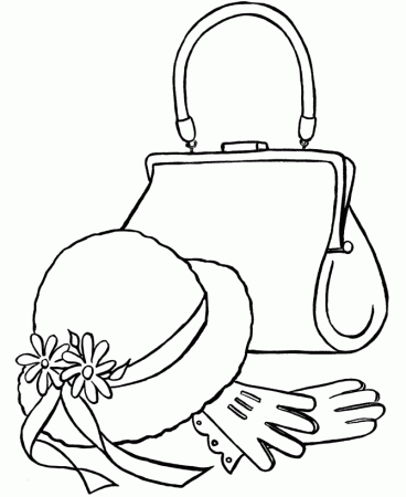 purses to color and print | Coloring Pages - Free Printable Easter ...