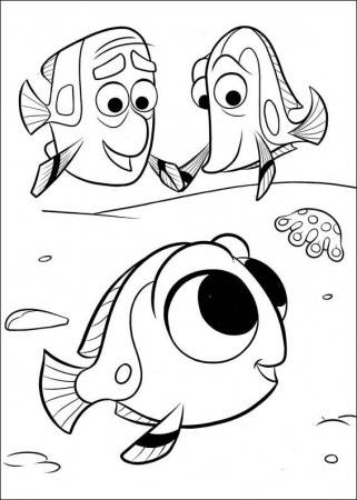 Finding Dory Coloring Pages 17 | Nemo coloring pages, Cartoon coloring pages,  Disney coloring pages