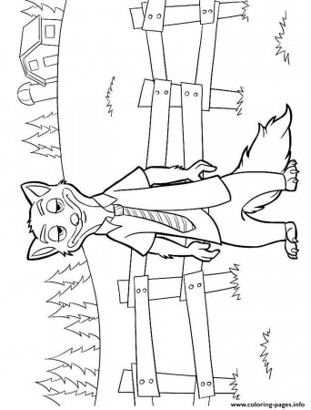 Zootopia Nick Wilde Coloring page Printable