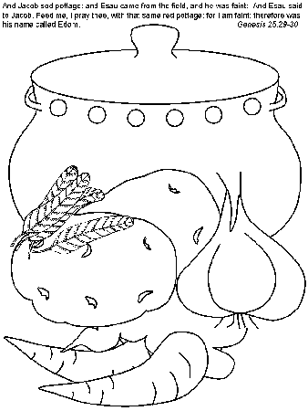 Free Coloring Pages Of Jacob And Esau