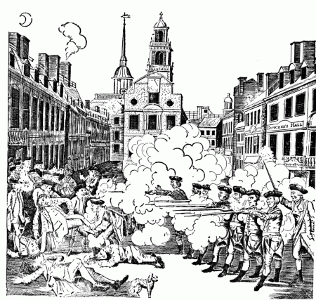Boston Massacre by Paul Revere | ClipArt ETC