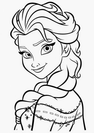 Elsa - Frozen Coloring Pages