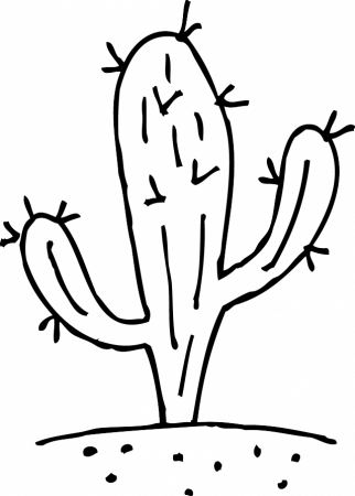 Prickly Cactus Coloring Page Free Clip Art 143988 Cactus Coloring Page
