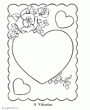 Free printable Valentine hearts coloring page - 010