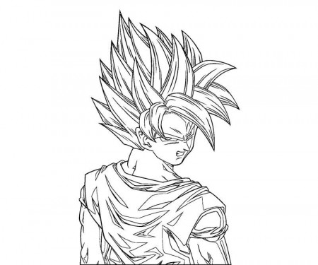 Goku 15 Coloring | Crafty Teenager