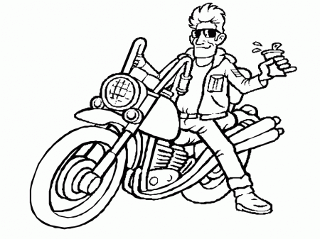Motorcycle Coloring Pages | Coloring pages wallpaper