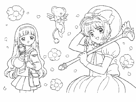card captor chaoran Colouring Pages (page 2)