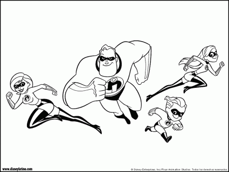 The Incredibles coloring pages - Coloring pages for kids - disney 