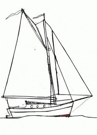 Simple Boat Sketch Images & Pictures - Becuo