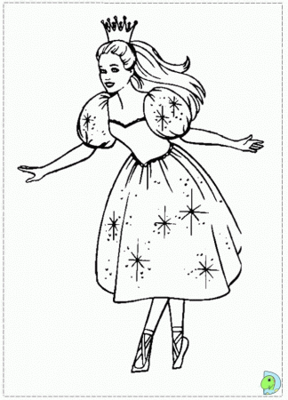Beauty Barbie Nutcracker Coloring Page For Girls - Coloring Home