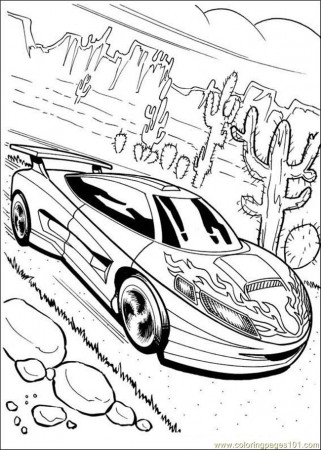 Coloring Pages Hot Wheels 05 (Cartoons > Hot Wheels) - free 