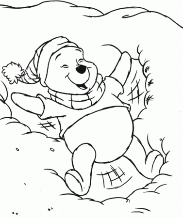 The State House In Snow Day Coloring Pages - Winter Coloring Pages 