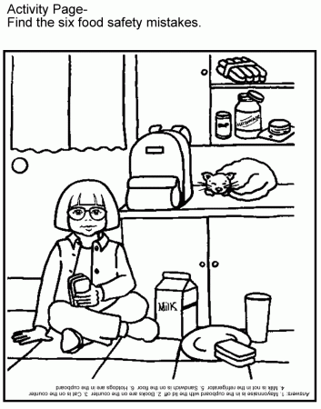 Coloring Pages For Kids Food | Rsad Coloring Pages