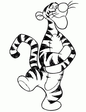Tigger Coloring Pages tigger birthday coloring pages – Kids 
