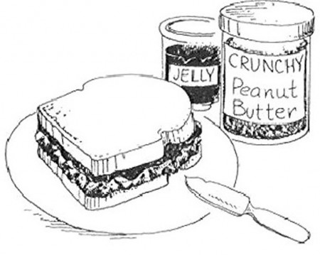 Peanut Butter And Jelly Coloring Pages