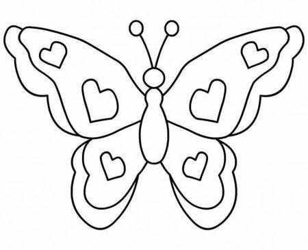 butterfly coloring sheet | Coloring Picture HD For Kids | Fransus 