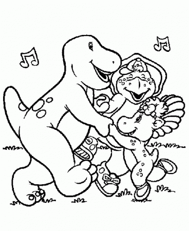 Barney Coloring Book | Coloring Book and Pictures For Free