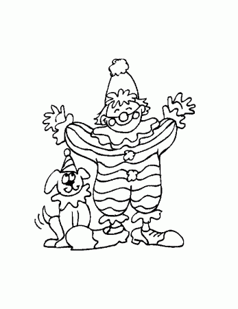 Clown-coloring-8 | Free Coloring Page Site