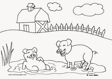 farm coloring pages for kindergarten - Free Coloring Pages for Kids