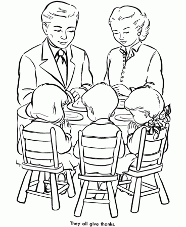 All Family Get Dinner Time Coloring Pages : New Coloring Pages