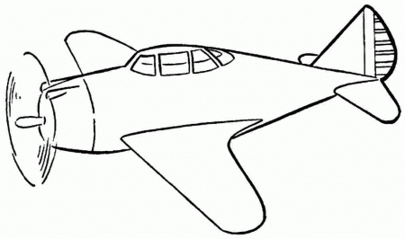 Transportation Air Plane Colouring Pages Printable For Kids - #