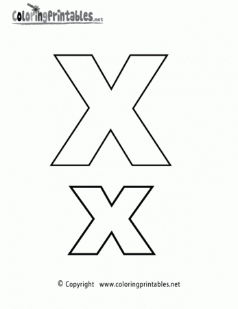 Alphabet Letter X Coloring Pages | Coloring Pages
