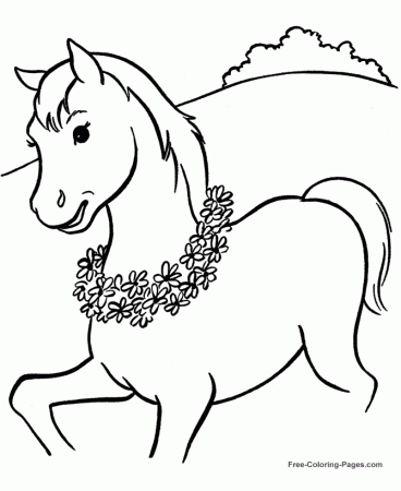 Printable Horse Coloring Pages Pictures : Coloring Kids – Free 