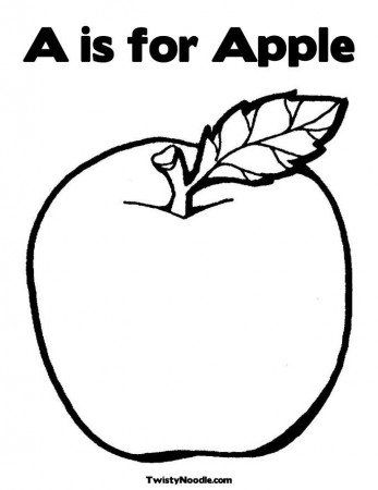 apple sign Colouring Pages