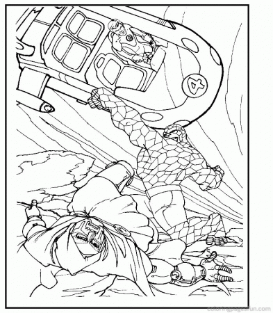 Fantastic Four Coloring Pages 7 | Free Printable Coloring Pages 