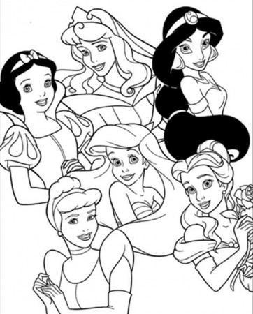 Disney Princess Printables Coloring Pages | Printable Coloring Pages