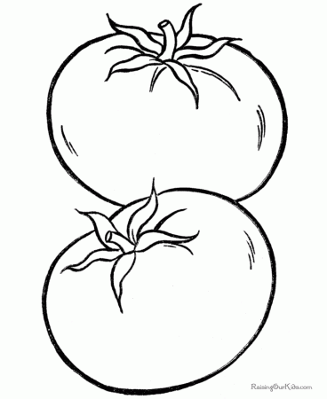Tomato coloring sheets to print and color 023