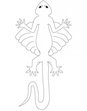 Printable Flying Lizard Coloring Pages | Laptopezine.com
