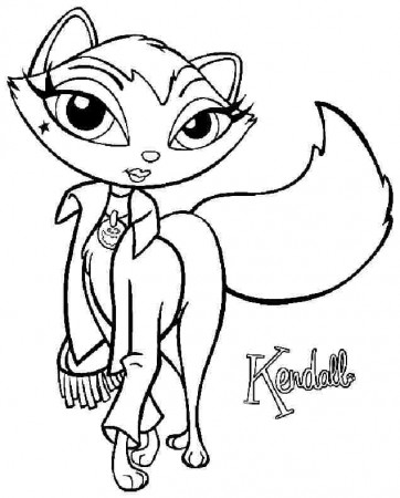 Colouring Pages Cartoon Bratz Girls Printable For Little Kids #