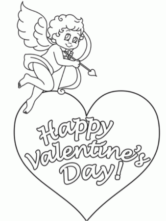 Valentine's Day Cupid Coloring Page & Coloring Book