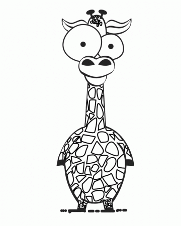 Cartoon Giraffe Coloring Pages Images & Pictures - Becuo