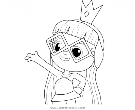 Swimsuit Grizelda True and the Rainbow Kingdom Coloring Page for Kids -  Free True and the Rainbow Kingdom Printable Coloring Pages Online for Kids  - ColoringPages101.com | Coloring Pages for Kids