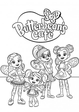 Characters from Butterbean's Cafe Coloring Page - Free Printable Coloring  Pages for Kids