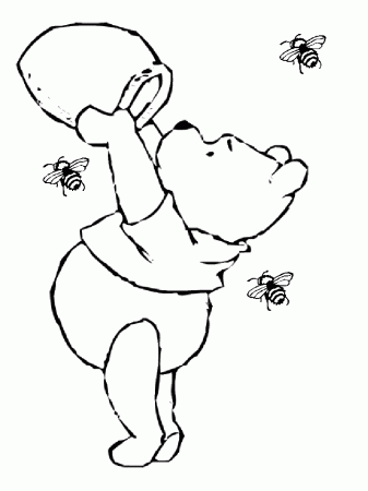 Black And White Winnie The Pooh - Coloring Pages for Kids and for ...