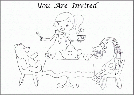 Stage Tea Party Coloring Pages To Download And Print For Free ...