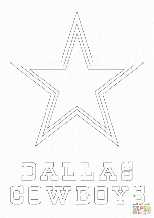 Dallas Cowboys Logo Coloring Page | Best Coloring Page Site